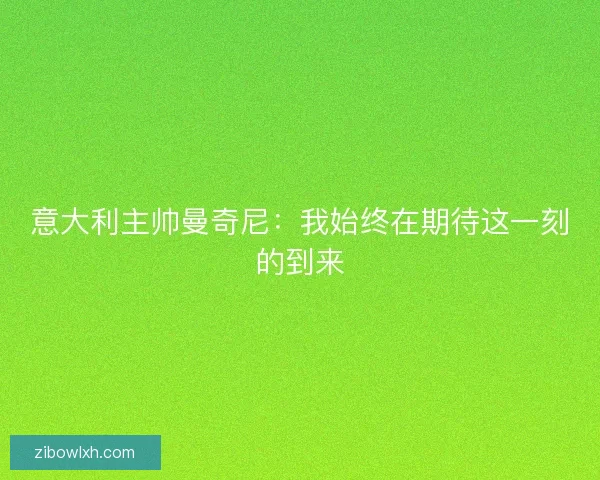 意大利主帅曼奇尼：我始终在期待这一刻的到来